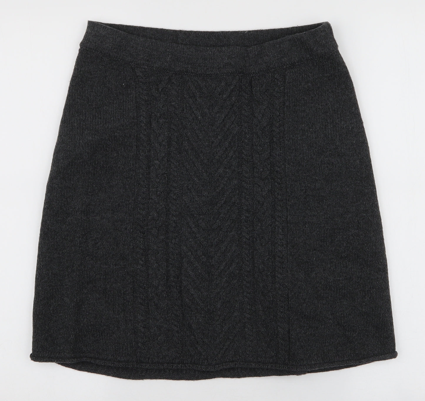 Hatley Womens Grey  Acrylic A-Line Skirt Size S
