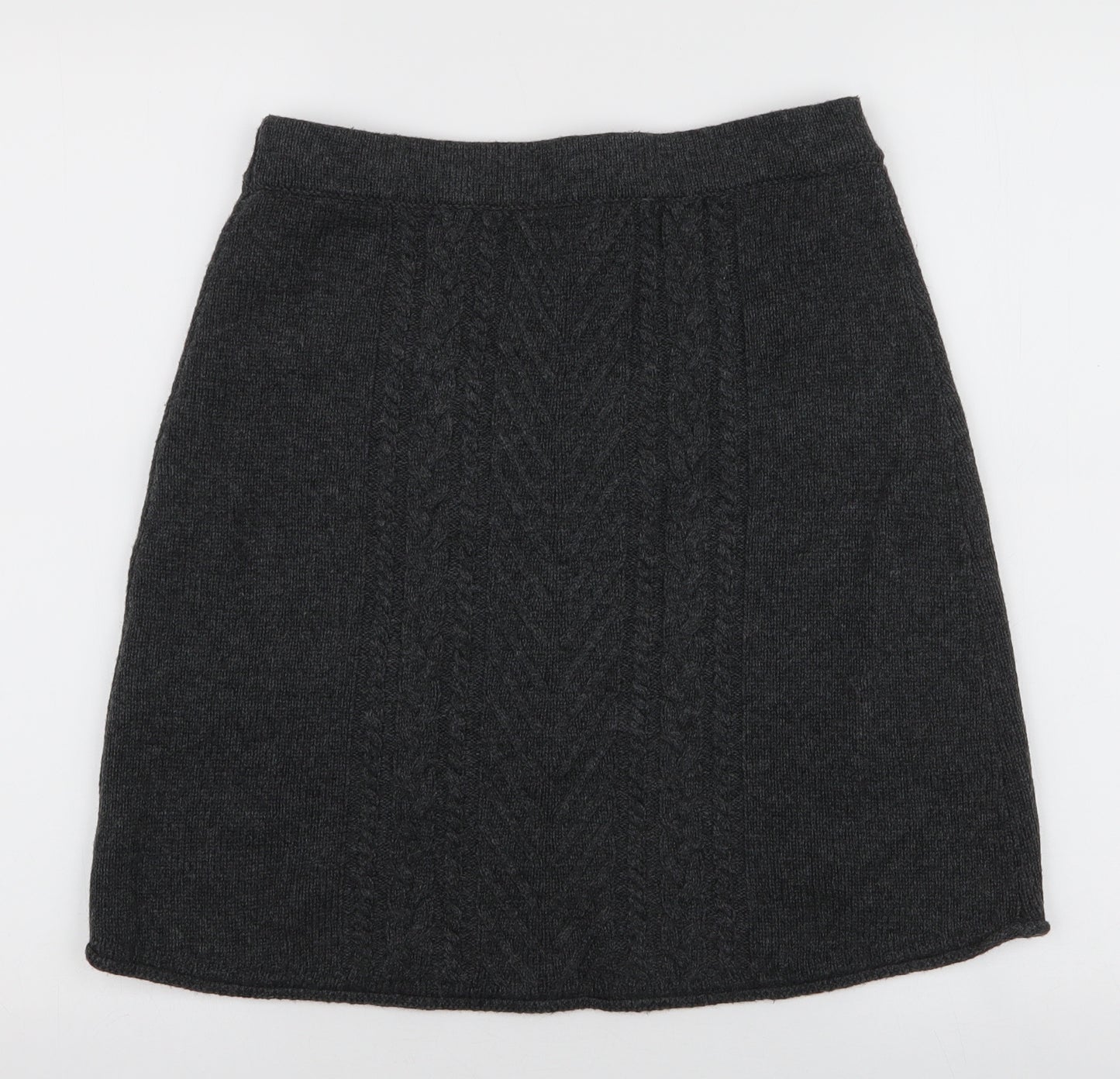 Hatley Womens Grey  Acrylic A-Line Skirt Size S