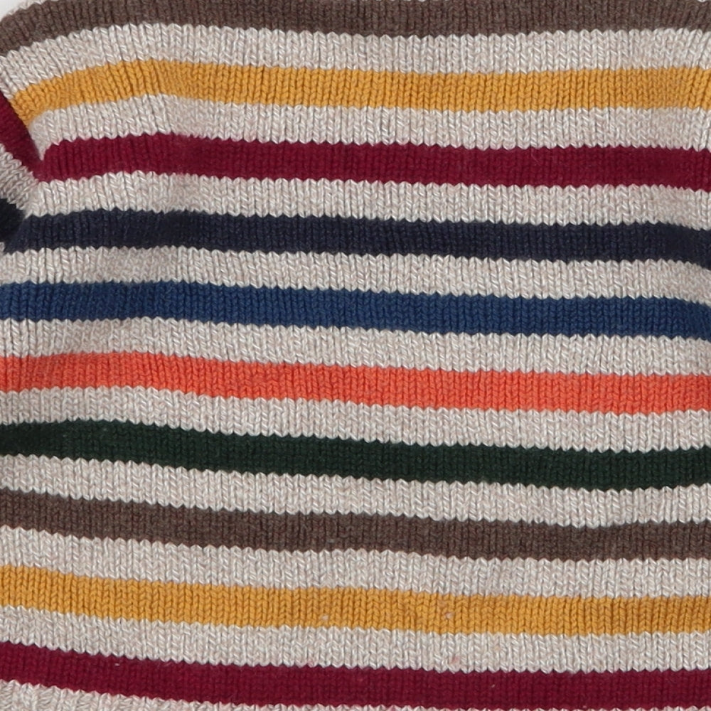 Gap Boys Multicoloured Round Neck Striped Wool Pullover Jumper Size 2 Years  Pullover
