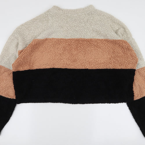 Missguided Womens Multicoloured  Polyester Pullover Sweatshirt Size 16  Pullover