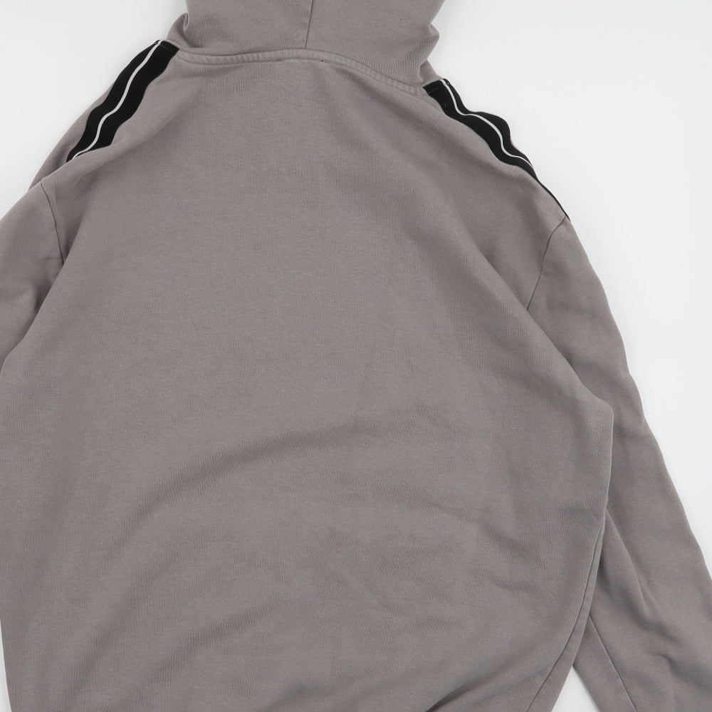 New Look Mens Grey  Cotton Pullover Hoodie Size M   - Paris