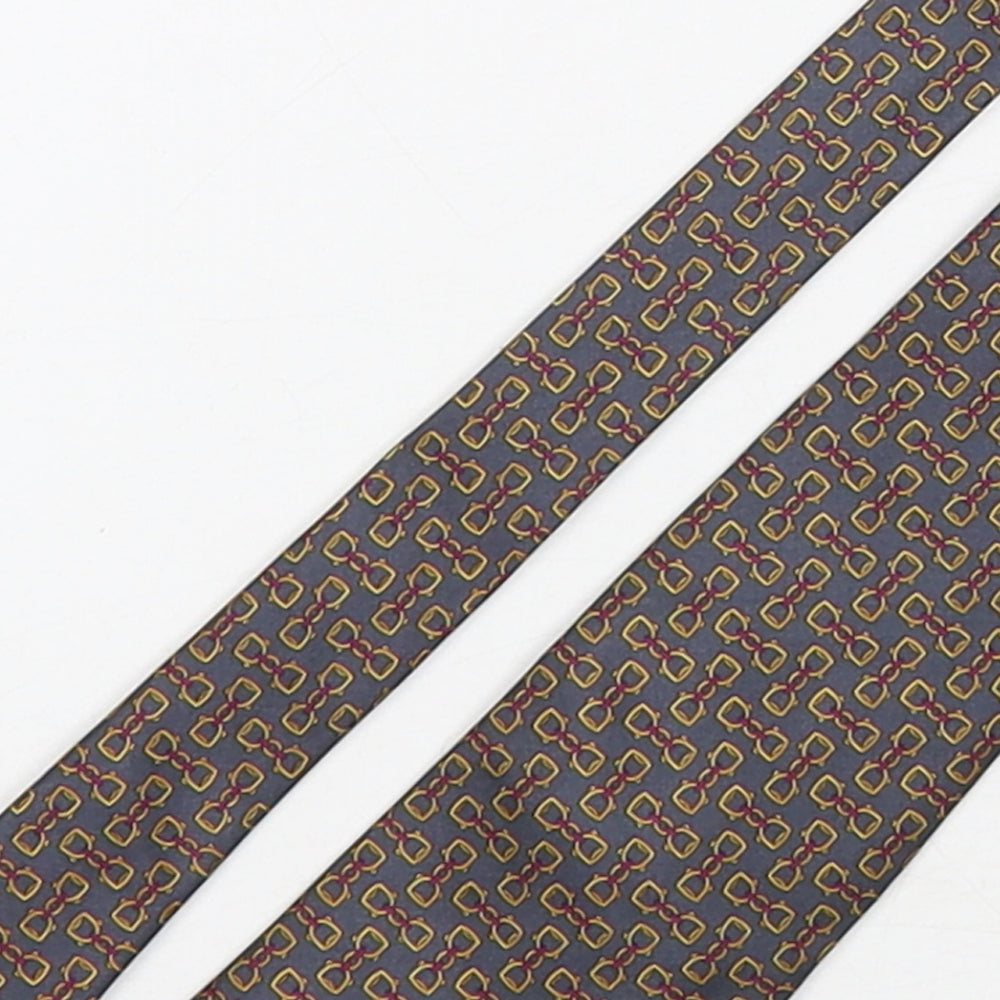 Debenhams  Mens Multicoloured Geometric Silk Pointed Tie One Size