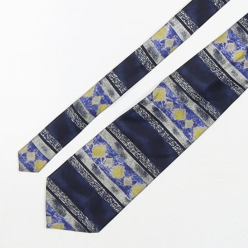 House of Fraser Mens Multicoloured Geometric Polyester Pointed Tie One Size