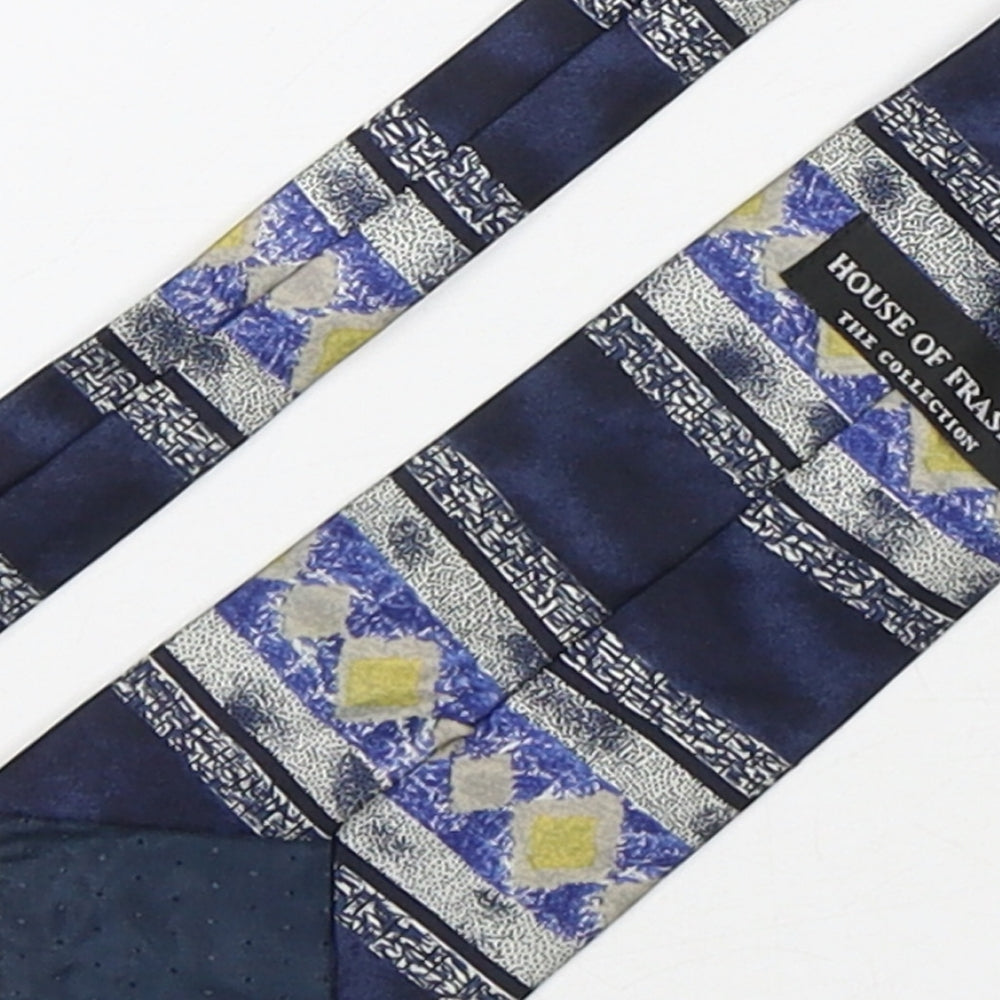 House of Fraser Mens Multicoloured Geometric Polyester Pointed Tie One Size