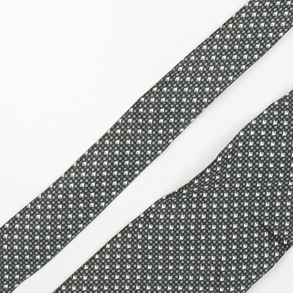 Marks and Spencer Mens Green Plaids & Checks Silk Pointed Tie One Size