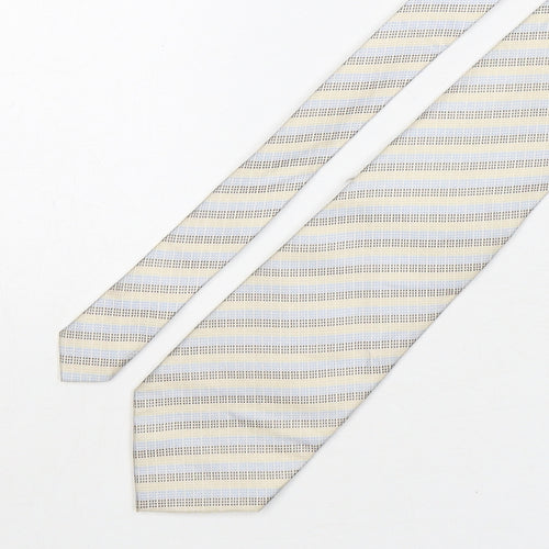 Osborne Mens Multicoloured Striped Silk Pointed Tie One Size