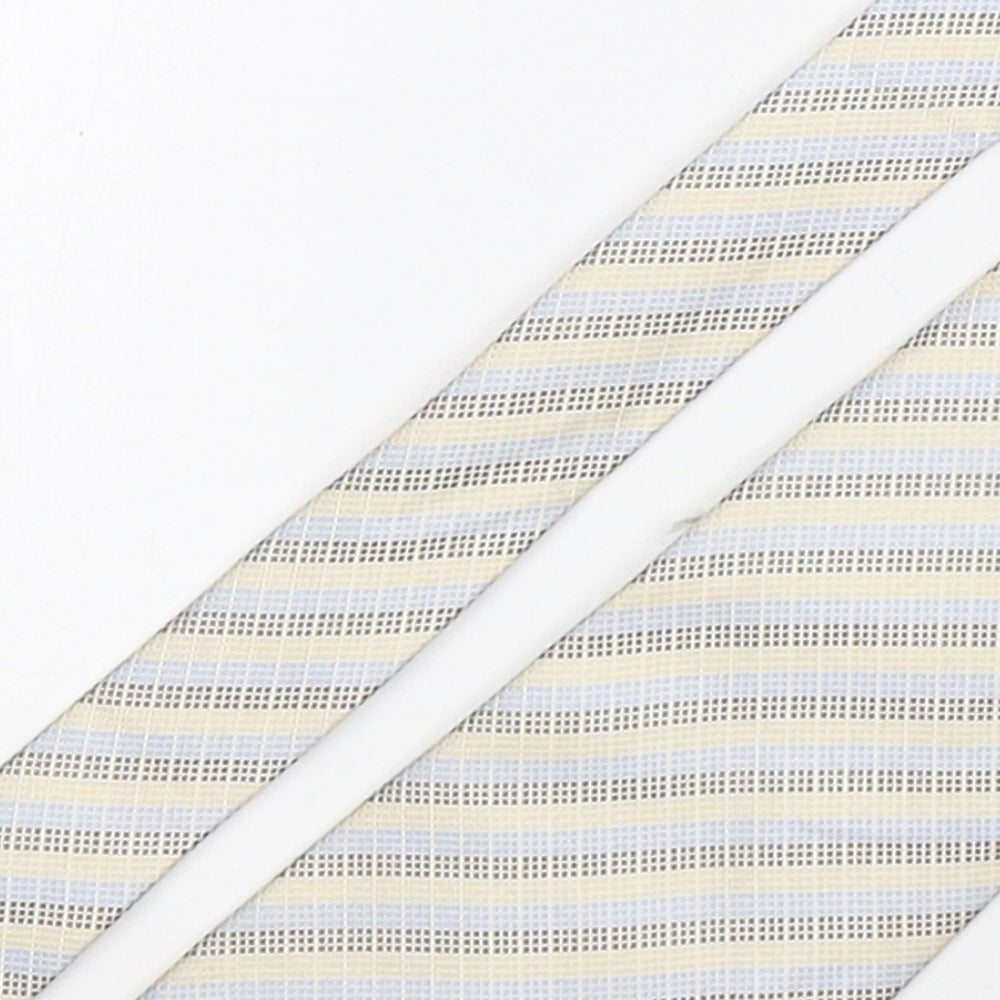 Osborne Mens Multicoloured Striped Silk Pointed Tie One Size