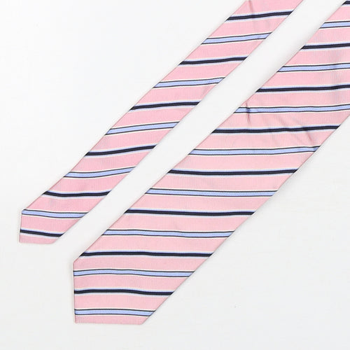 Michaelis Mens Multicoloured Striped Silk Pointed Tie One Size