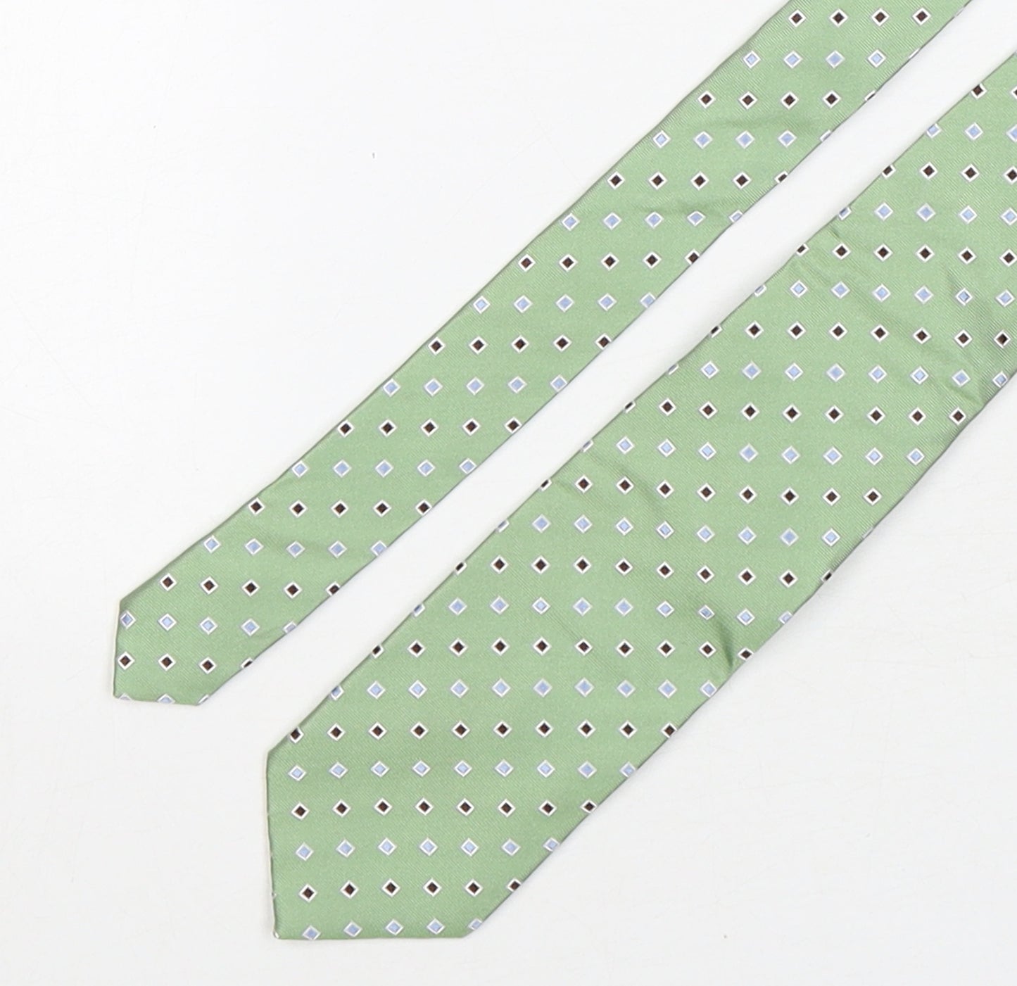Michaelis Mens Multicoloured Geometric Silk Pointed Tie One Size