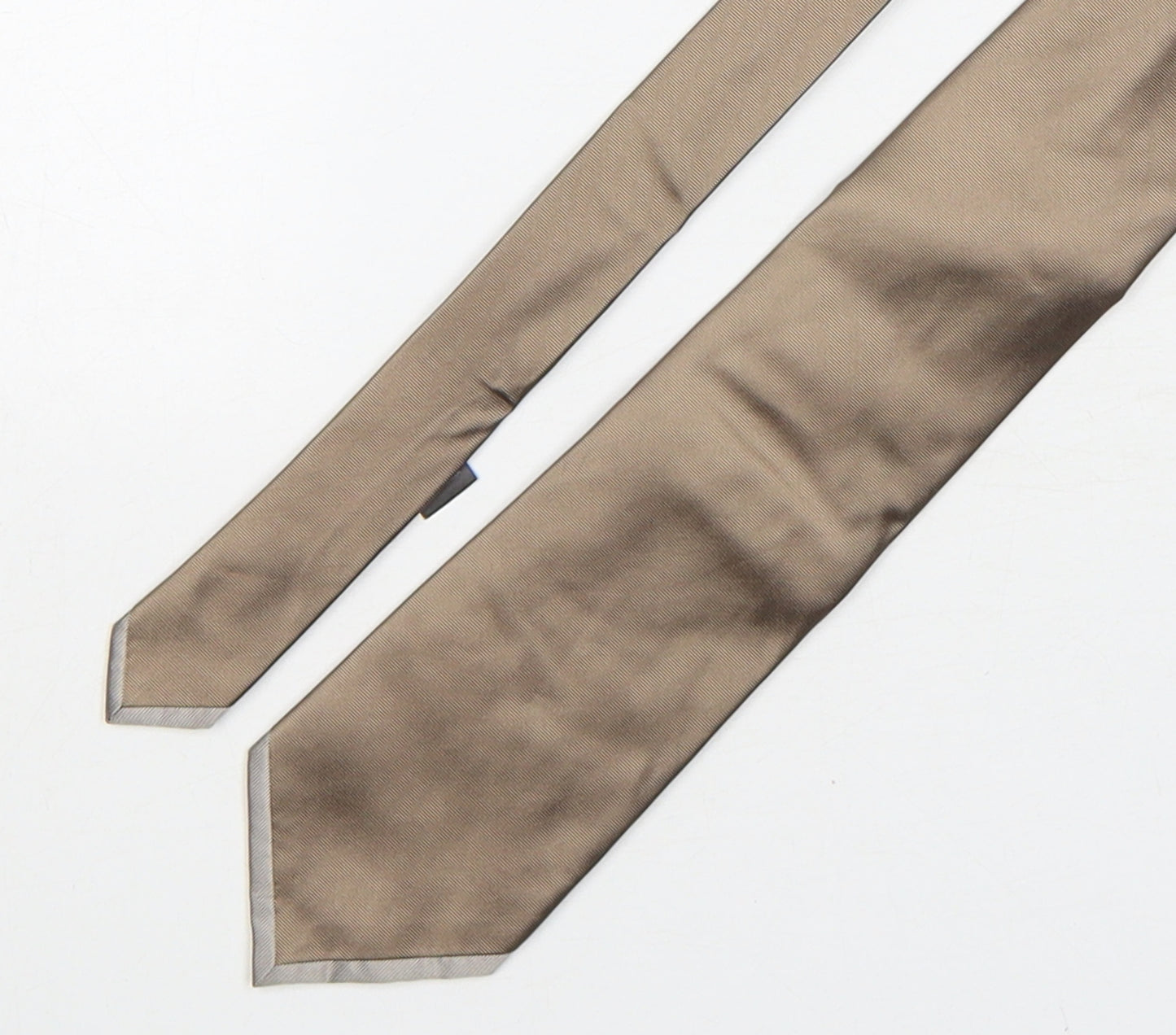 NEXT Mens Brown  Silk Pointed Tie One Size