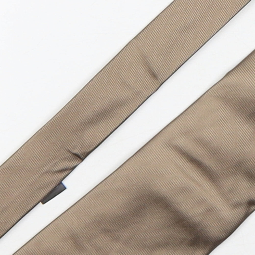 NEXT Mens Brown  Silk Pointed Tie One Size