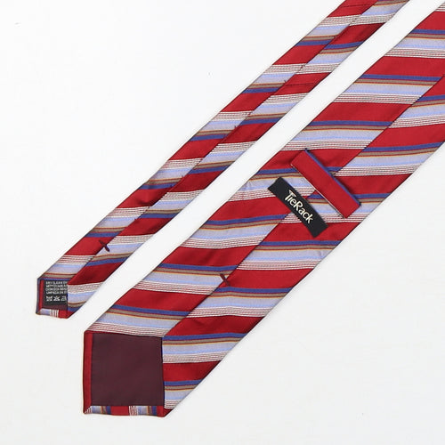 Tie Rack  Mens Multicoloured Striped Silk Pointed Tie One Size