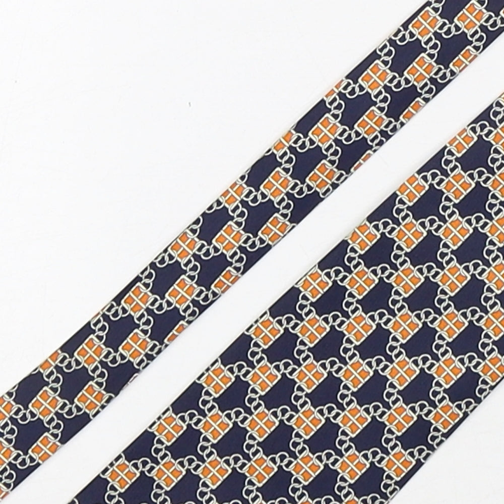 Rene Chagal Mens Multicoloured Geometric Silk Pointed Tie One Size