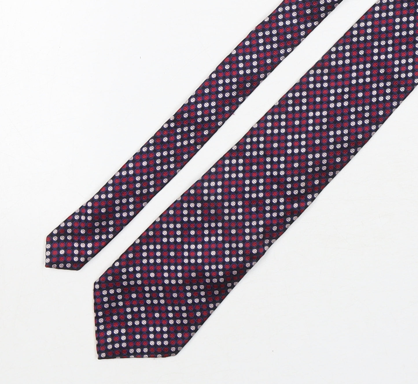 sartorial Mens Multicoloured Polka Dot Silk Pointed Tie One Size