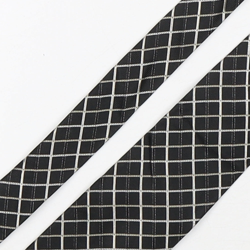 Dehavilland Mens Multicoloured Plaids & Checks Silk Pointed Tie One Size