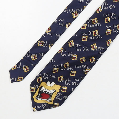 Carnaval Mens Multicoloured Geometric Silk Pointed Tie One Size - Face Offs