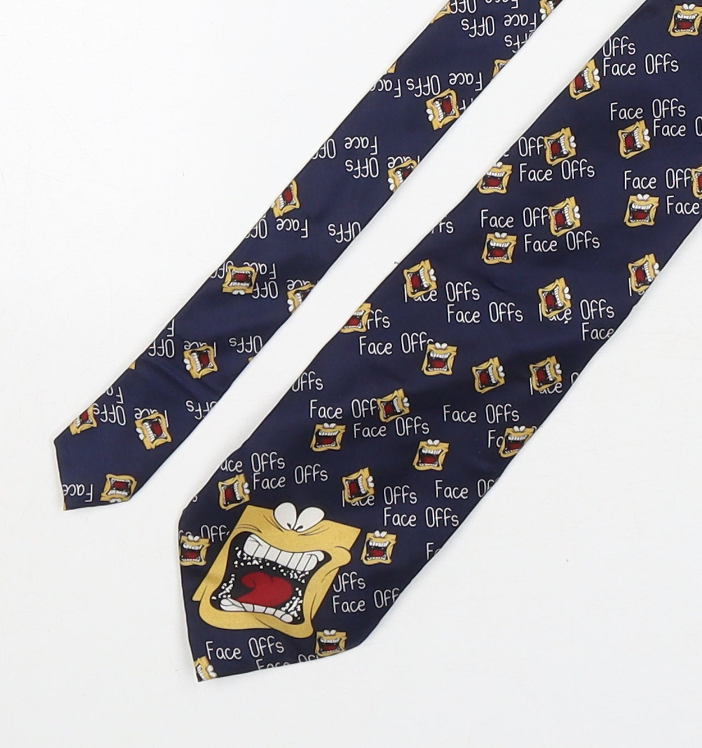 Carnaval Mens Multicoloured Geometric Silk Pointed Tie One Size - Face Offs