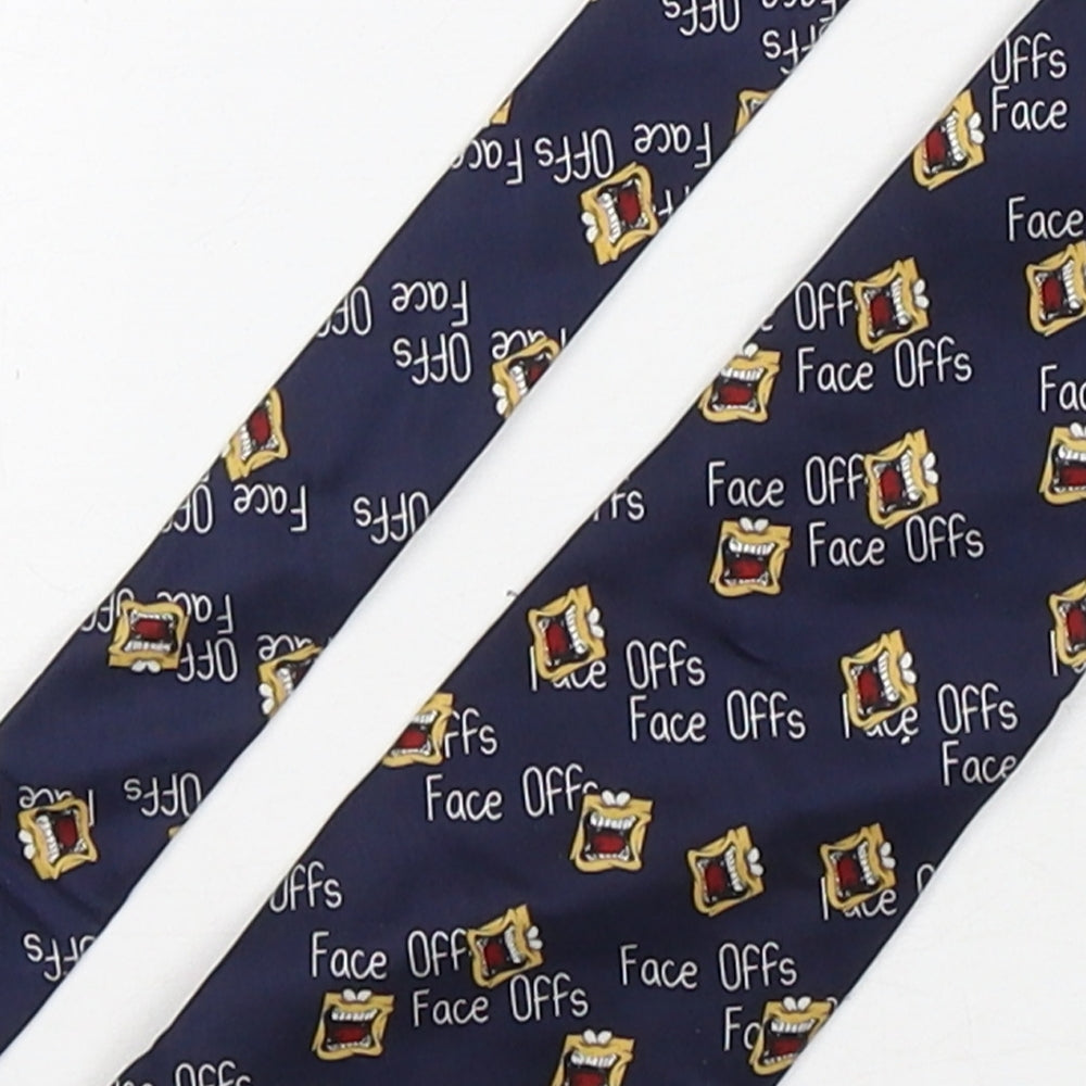 Carnaval Mens Multicoloured Geometric Silk Pointed Tie One Size - Face Offs