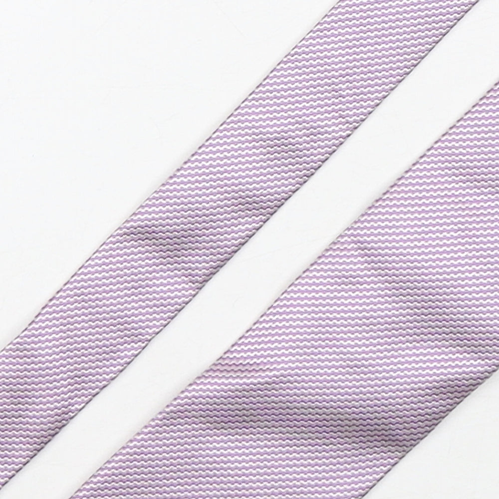 The Savile Row Company Mens Pink Geometric Silk Pointed Tie One Size