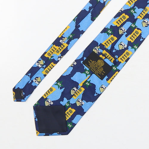 Toye, Kenning & Spencer  Mens Multicoloured Geometric Polyester Pointed Tie One Size - England Australia Pakistan Cricket