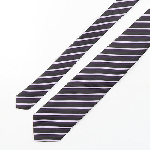 Skopes Mens Multicoloured Striped Polyester Pointed Tie One Size