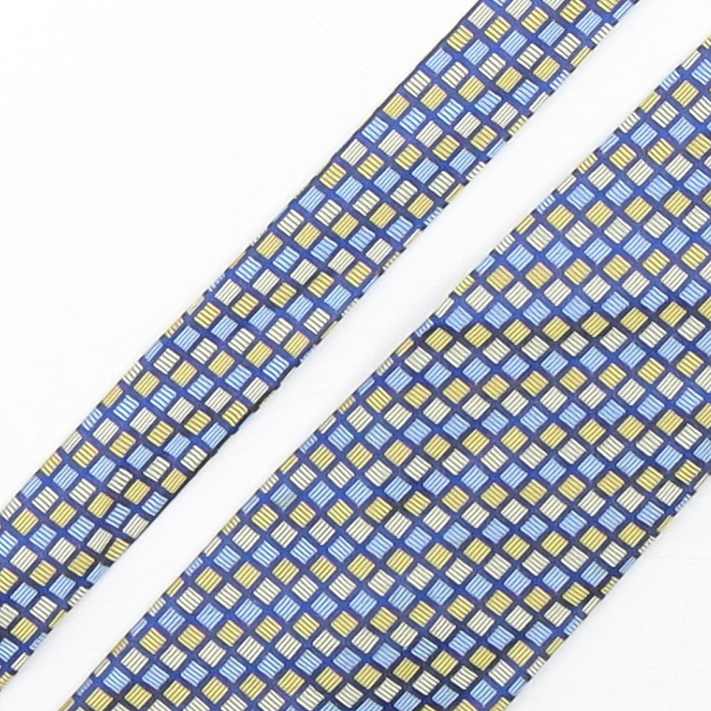 Van Heusen  Mens Multicoloured Plaids & Checks Silk Pointed Tie One Size