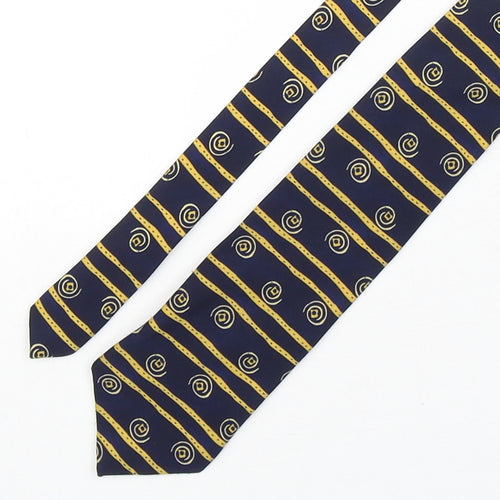 Marks and Spencer Mens Multicoloured Striped Polyester Pointed Tie One Size