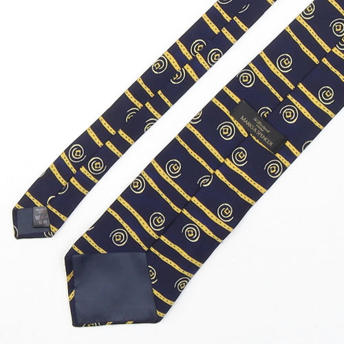 Marks and Spencer Mens Multicoloured Striped Polyester Pointed Tie One Size