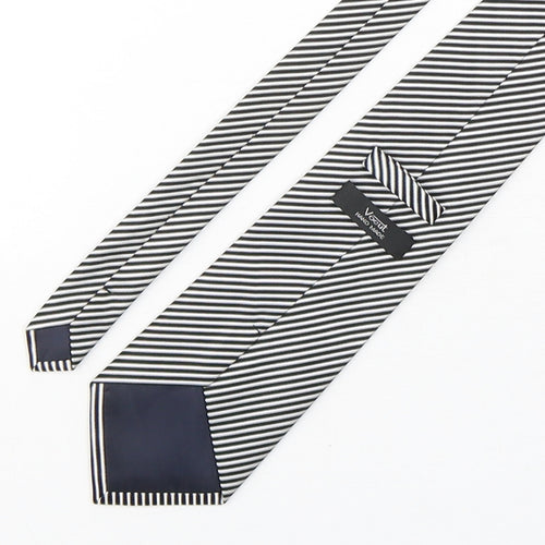 Voeut Mens Multicoloured Striped Polyester Pointed Tie One Size
