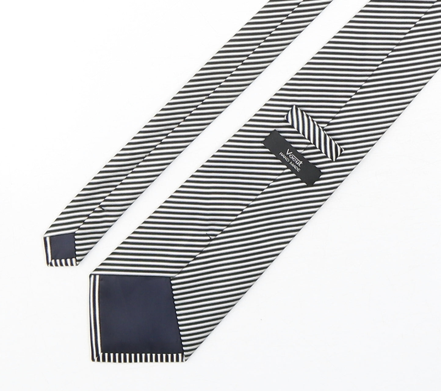Voeut Mens Multicoloured Striped Polyester Pointed Tie One Size