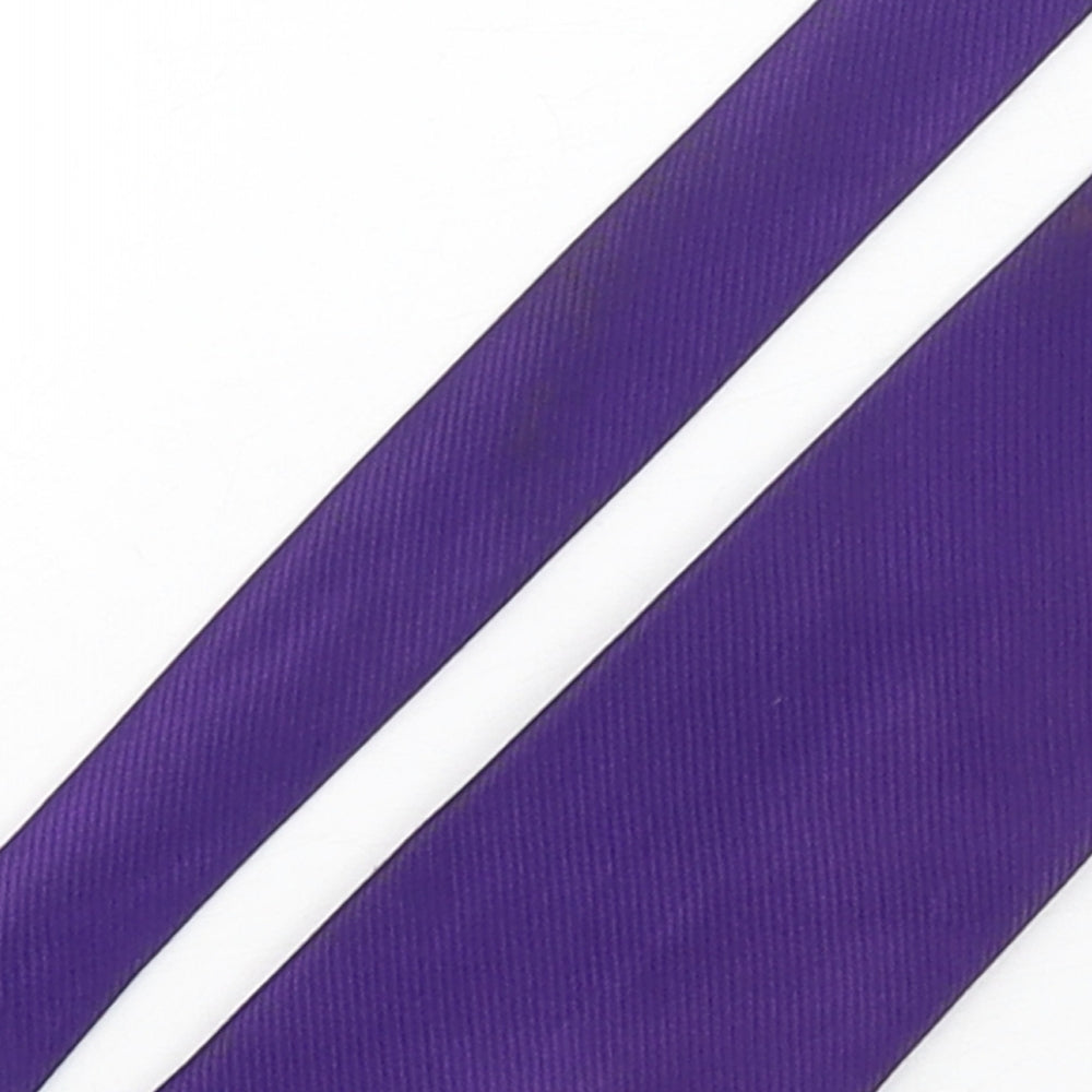 Lucio Lambeli Mens Purple  Silk Pointed Tie One Size