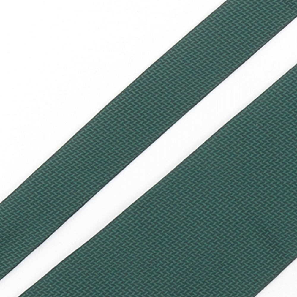 Marks and Spencer Mens Green Geometric Polyester Pointed Tie One Size