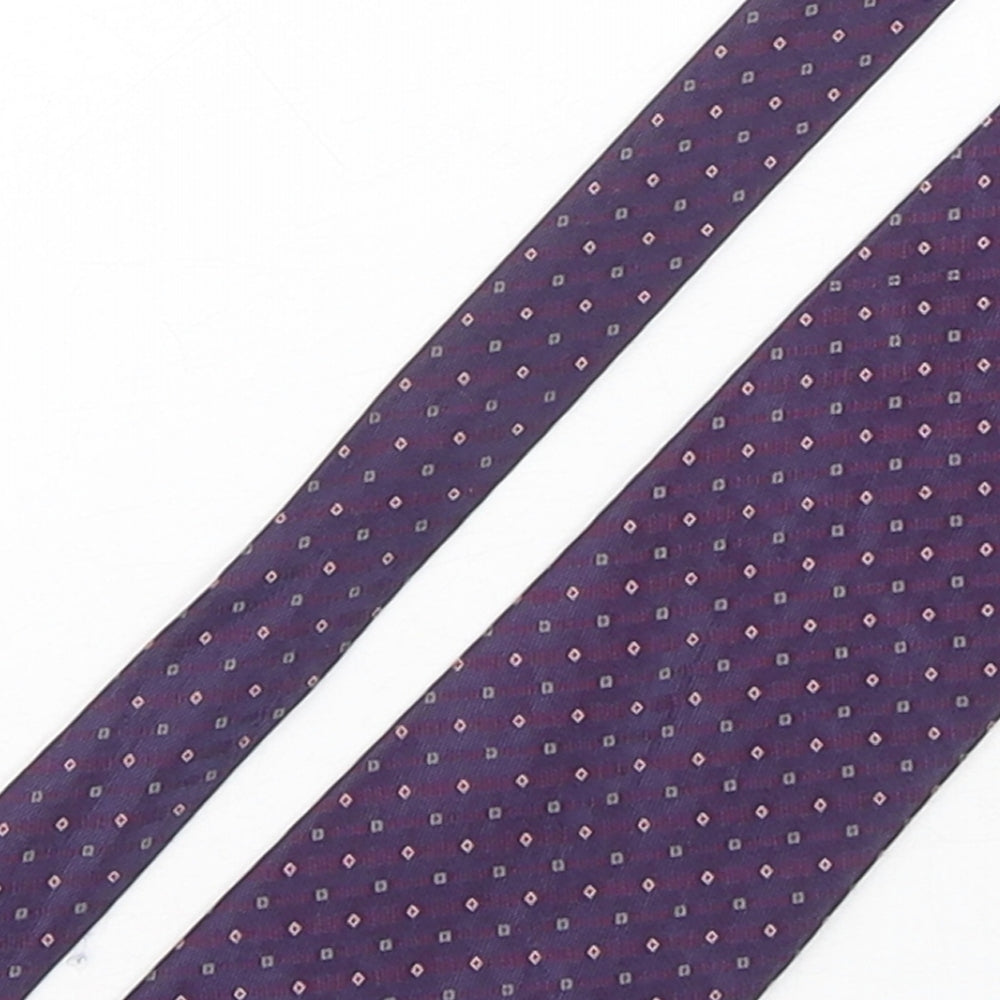 Ciro Citterio Mens Multicoloured Geometric Polyester Pointed Tie One Size