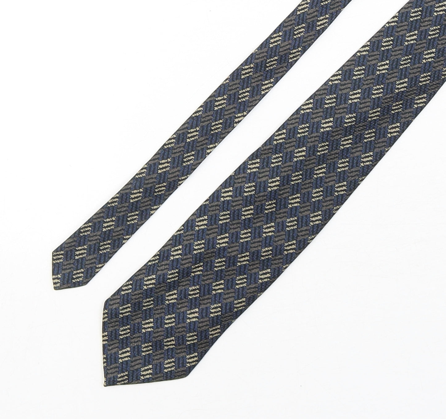 Pierre Cardin  Mens Multicoloured Plaids & Checks Silk Pointed Tie One Size