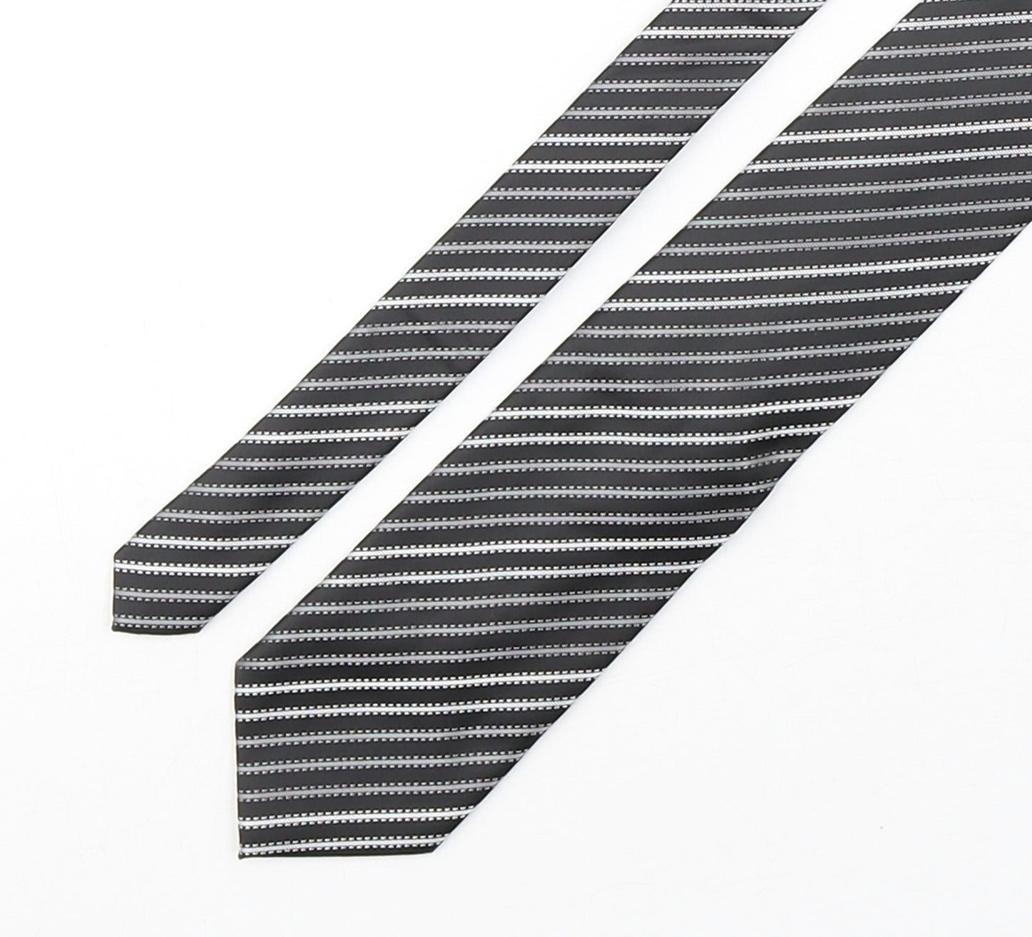 Greenwoods Mens Multicoloured Striped Polyester Pointed Tie One Size