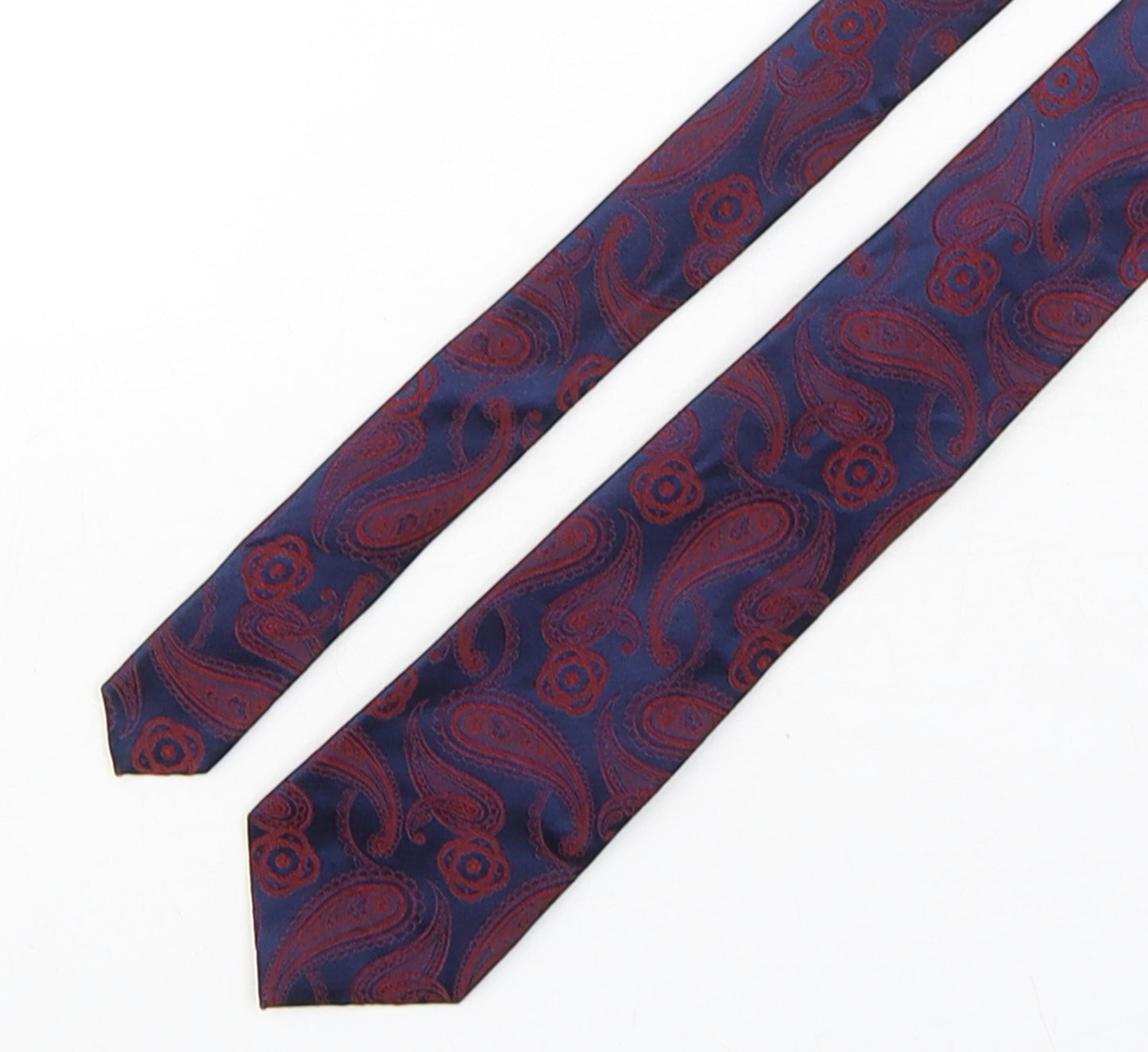 Moss Mens Multicoloured Paisley Silk Pointed Tie One Size