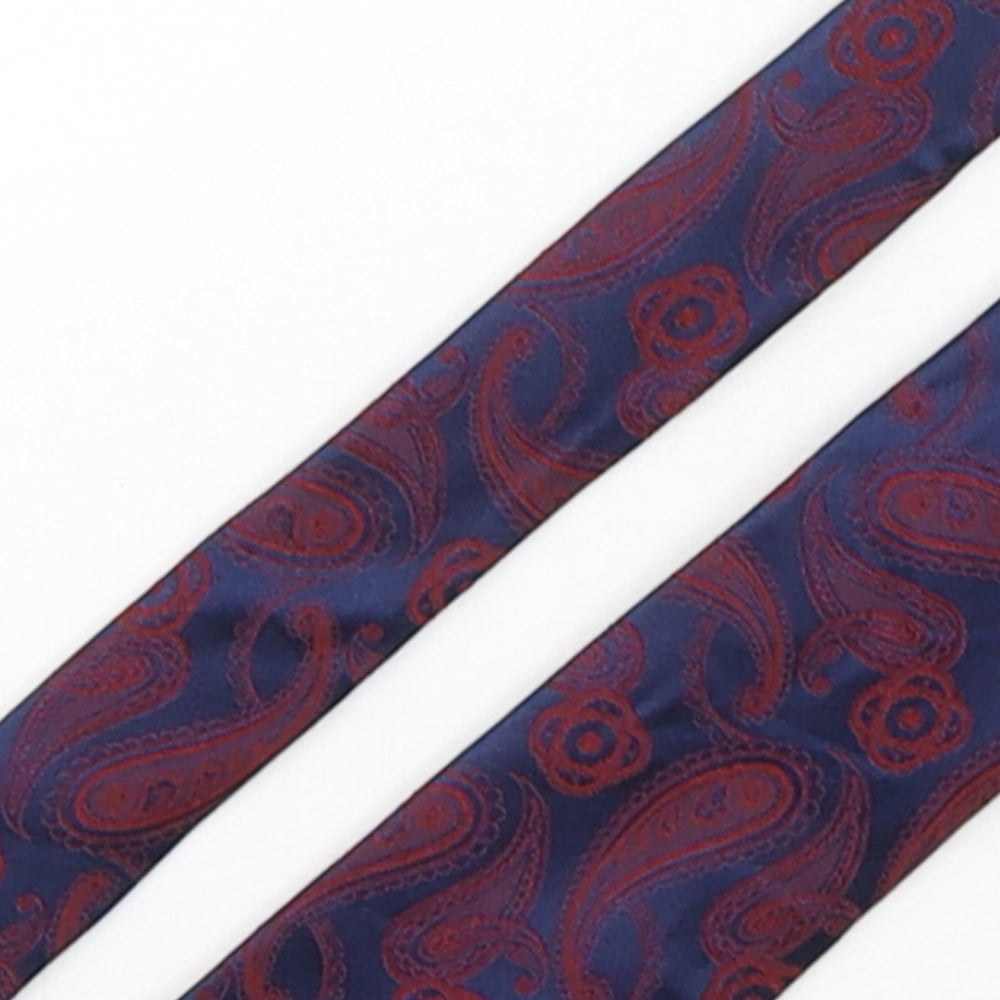 Moss Mens Multicoloured Paisley Silk Pointed Tie One Size