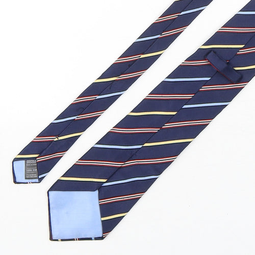 Marks and Spencer Mens Multicoloured Striped Silk Pointed Tie One Size