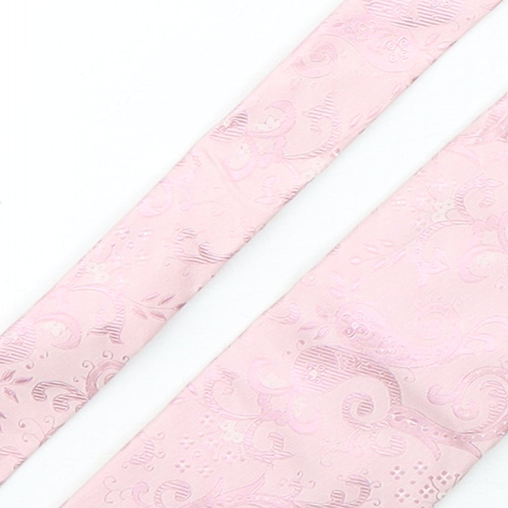 NEXT Mens Pink Paisley Silk Pointed Tie One Size