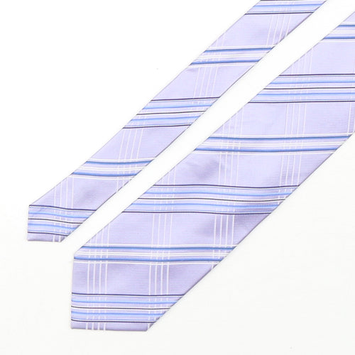 Osborne Mens Multicoloured Plaids & Checks Silk Pointed Tie One Size
