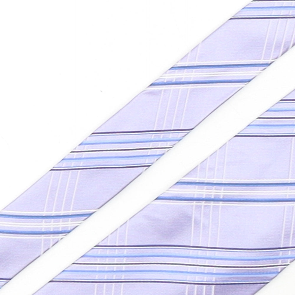 Osborne Mens Multicoloured Plaids & Checks Silk Pointed Tie One Size
