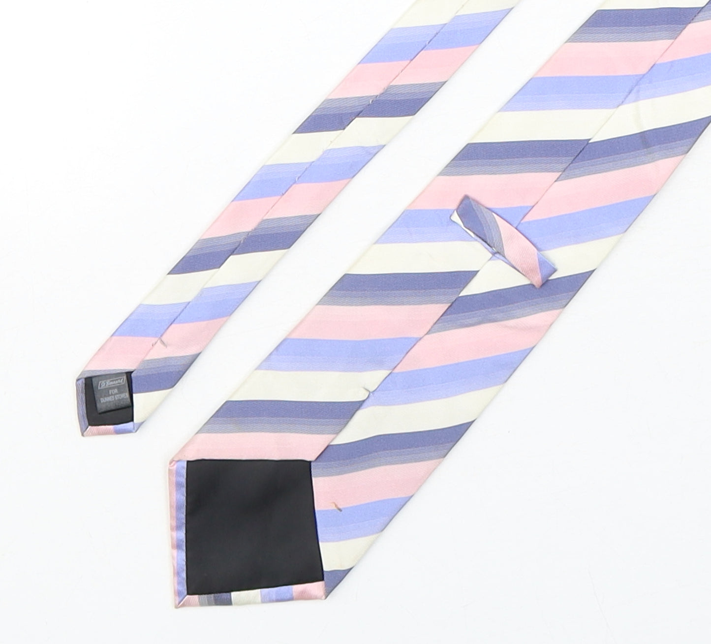 St Bernard Mens Multicoloured Striped Silk Pointed Tie One Size