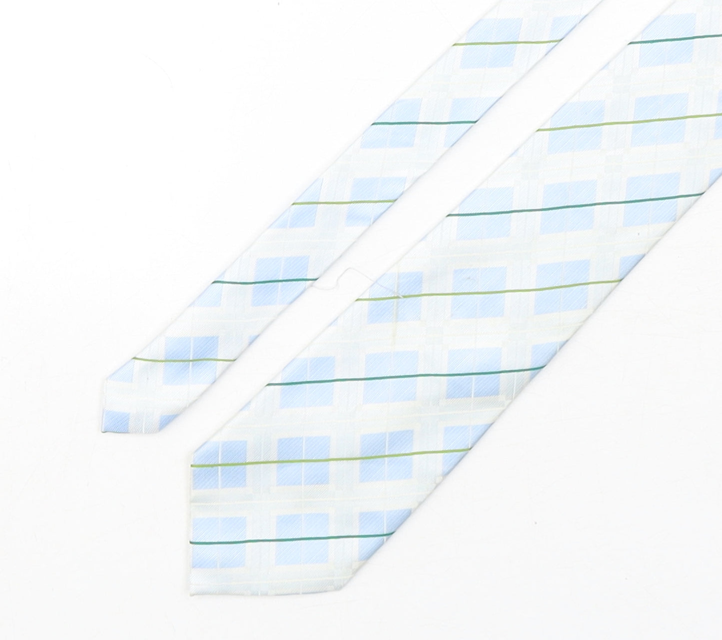 Thomas Nash  Mens Multicoloured Plaids & Checks Polyester Pointed Tie One Size
