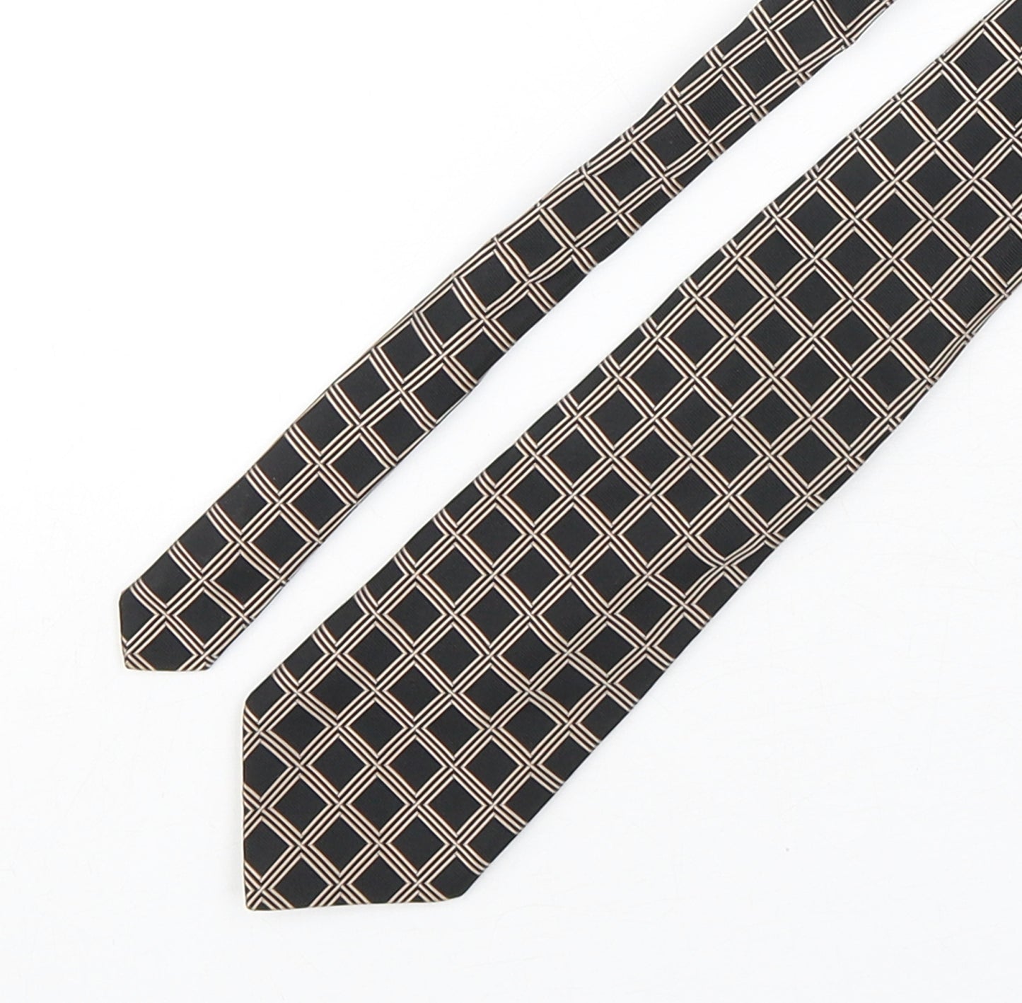 NEXT Mens Multicoloured Plaids & Checks Silk Pointed Tie One Size