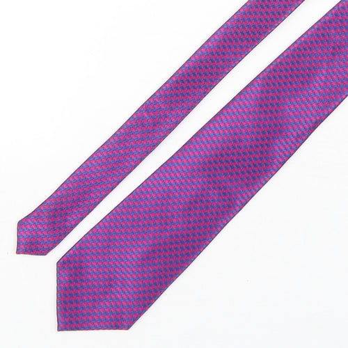 Debenhams Mens Multicoloured Houndstooth Polyester Pointed Tie One Size