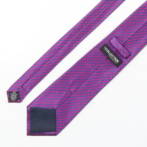 Debenhams Mens Multicoloured Houndstooth Polyester Pointed Tie One Size