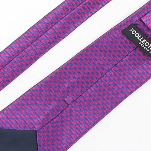 Debenhams Mens Multicoloured Houndstooth Polyester Pointed Tie One Size