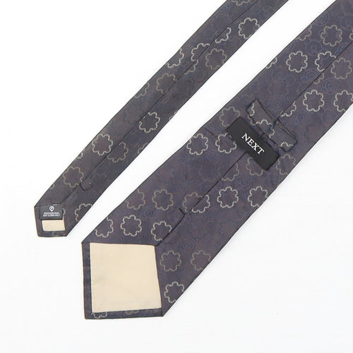NEXT Mens Multicoloured Geometric Silk Pointed Tie One Size