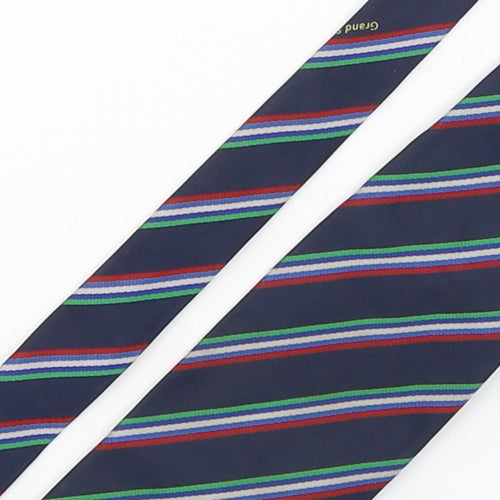 B&M Mens Multicoloured Striped Polyester Pointed Tie One Size - Welsh Rugby