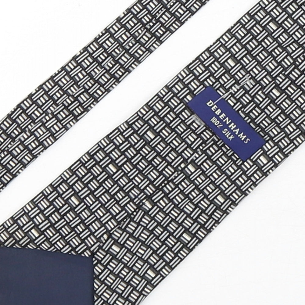 Debenhams Mens Multicoloured Geometric Silk Pointed Tie One Size